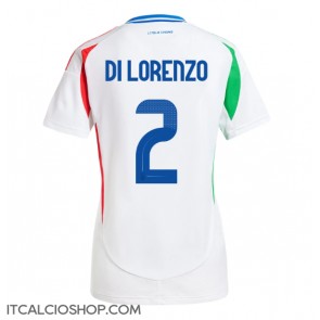 Italia Giovanni Di Lorenzo #2 Seconda Maglia Femmina Europei 2024 Manica Corta